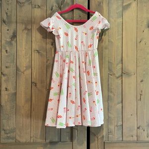 Ruffle sleeve empire waist